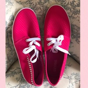 Fuchsia & white SNEAKERS  Size 11
